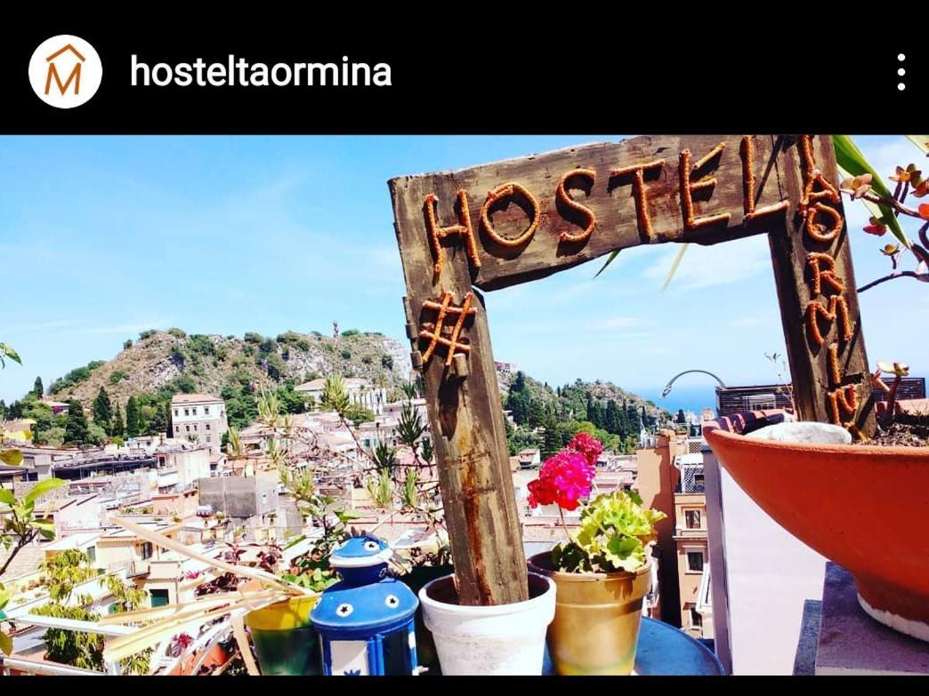 "Little Sicilian Home"-Room With A Private Bathroom & Kitchen -Fridge - And Shared A Beautiful Terrace On Hostel Taormina Center Extérieur photo